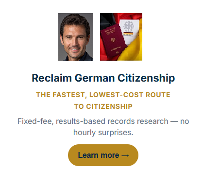 Reclaim German Citizenship